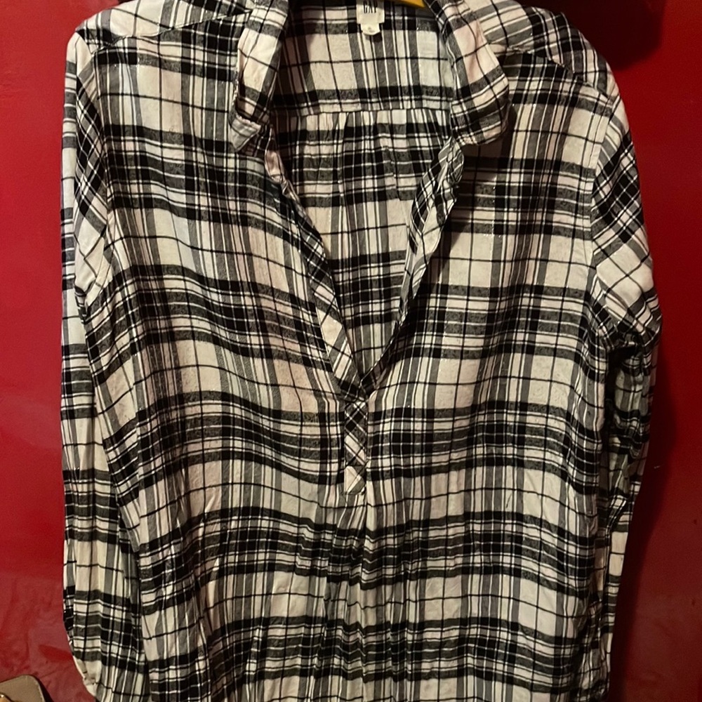 Gap flannel tunic